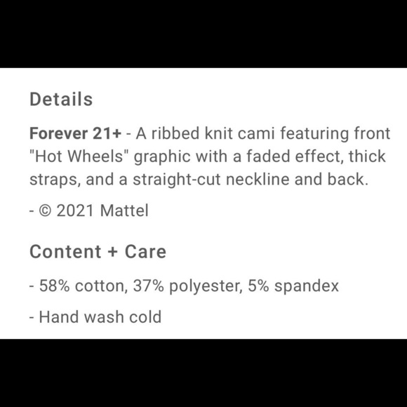 F21 plus hot wheels tank top - Picture 4 of 9